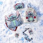 Stitch Holiday Glitter Zip Around Wallet, , hi-res view 3