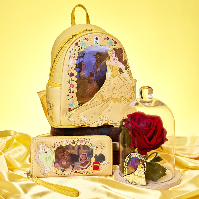 Beauty and the Beast Princess Series Lenticular Zip Around Wristlet Wallet, , hi-res view 3