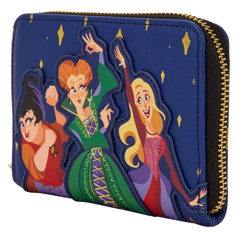 Hocus Pocus Sanderson Sisters Night Sky Zip Around Wallet, , hi-res view 3