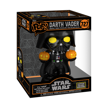 Pop! Super Light Up Darth Vader Holding Jack-O-Lanterns, Image 2