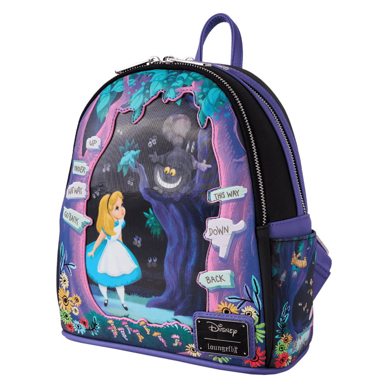 Alice in Wonderland Tulgey Wood Lenticular Mini Backpack, , hi-res view 4
