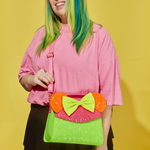Minnie Mouse Exclusive Color Block Neon Sequin Crossbody Bag, , hi-res view 2