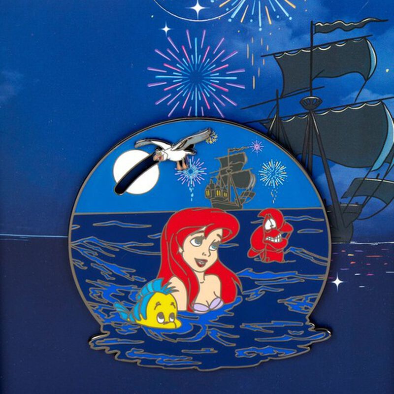 The Little Mermaid Ariel Fireworks Sliding Pin, , hi-res view 4
