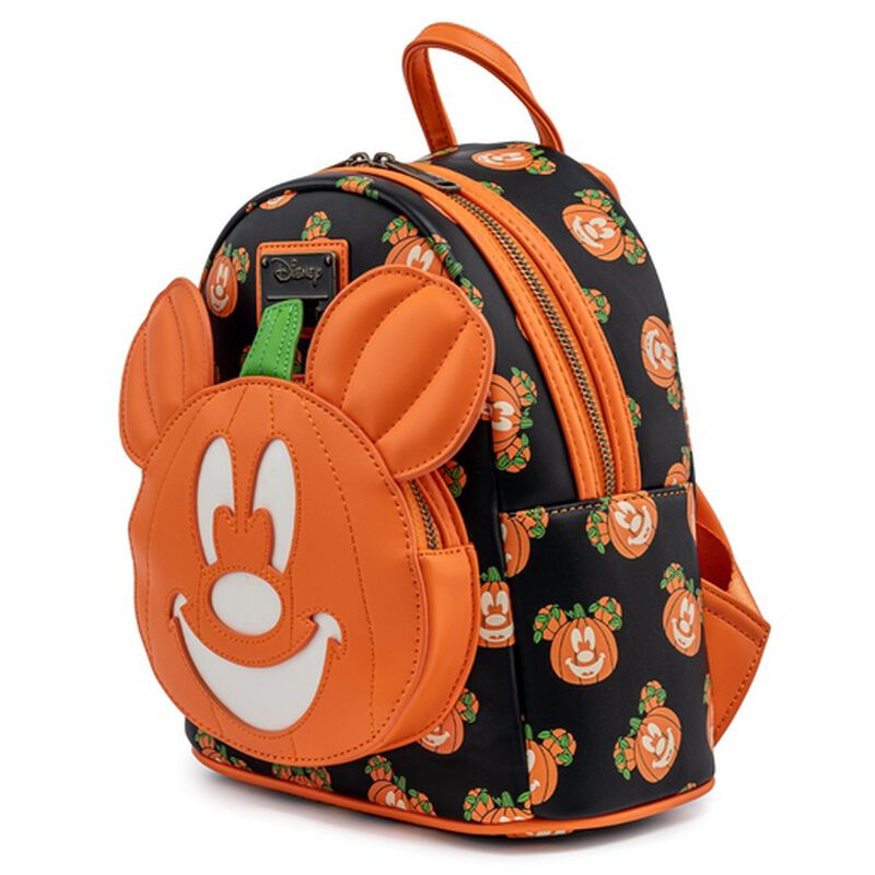 Disney Mickey-O-Lantern Glow in the Dark Mini Backpack, , hi-res view 3