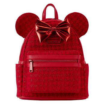 Minnie Mouse Exclusive Red Glitter Tonal Mini Backpack, Image 1