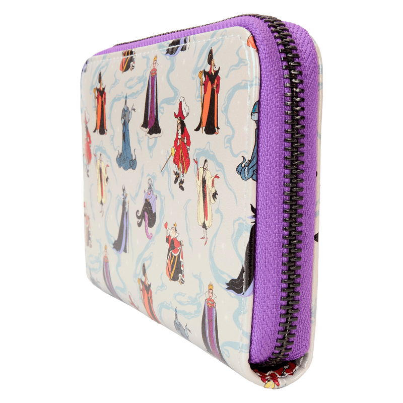Buy Disney Villains Iridescent All Over Print Zip Around Wallet at Loungefly