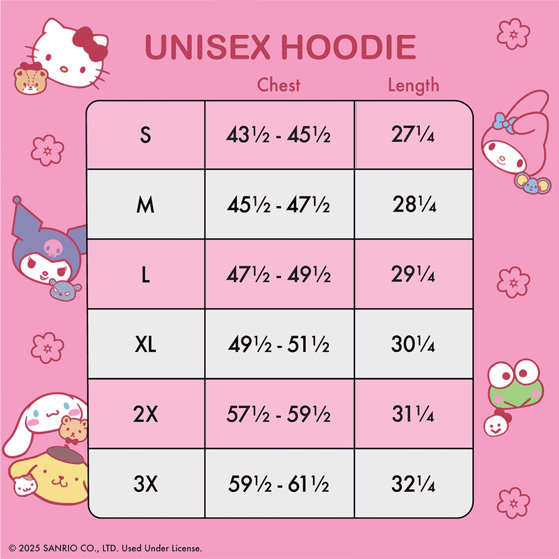 Sanrio Hello Kitty & Friends Color Block Unisex Hoodie, , hi-res view 6
