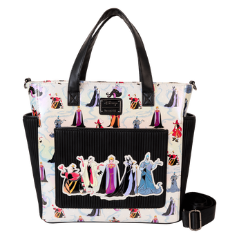 Disney Villains Iridescent All-Over Print Convertible Backpack & Tote Bag, Image 1