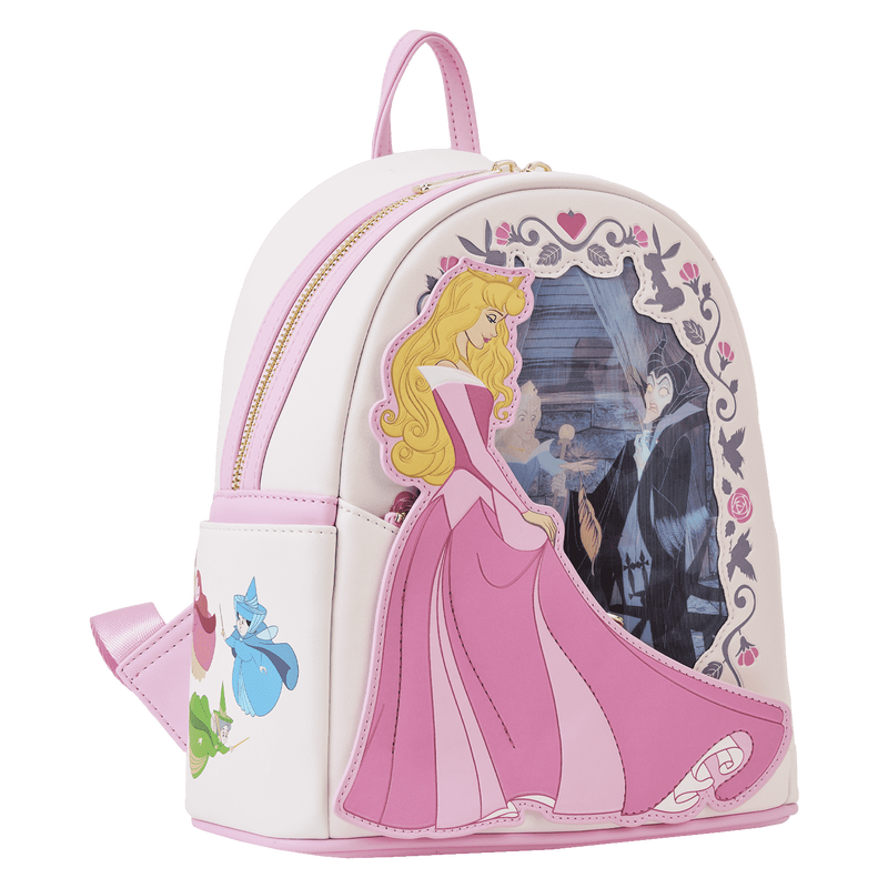 【Lounge Fly】Sleeping Beauty Princess Lenticular Backpack Sleeping Beauty Princess Series Lenticular Mini Backpack
