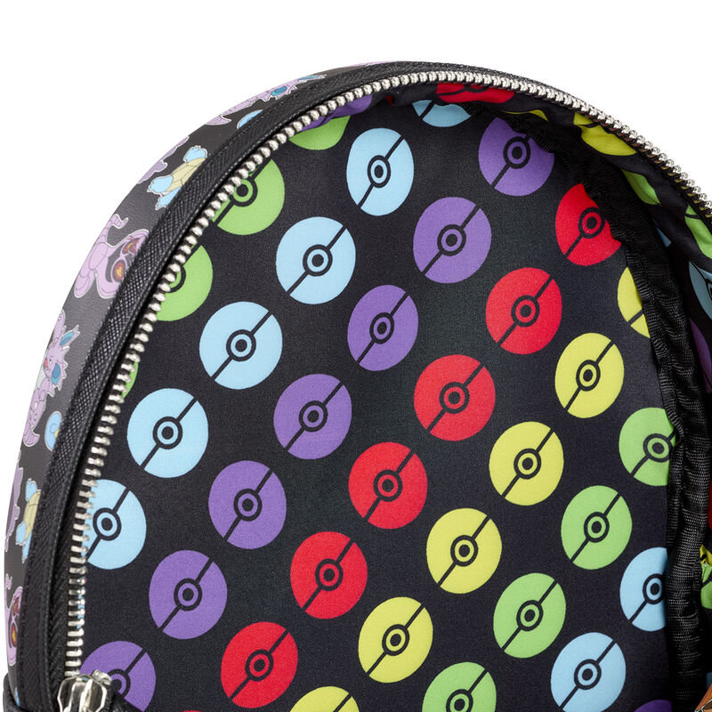 Multi Character Colourful Mini Backpack -  Pokémon, , hi-res view 4