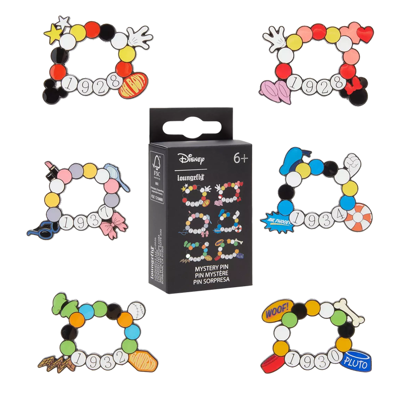 Disney Mickey Mouse And Friends Friendship Bracelet Mystery Box Pin, , hi-res view 1