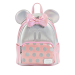 Silver And Pink Minnie Mouse Mini Backpack, , hi-res view 1