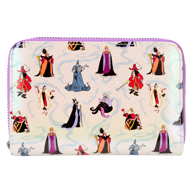 Buy Disney Villains Iridescent All Over Print Zip Around Wallet at Loungefly
