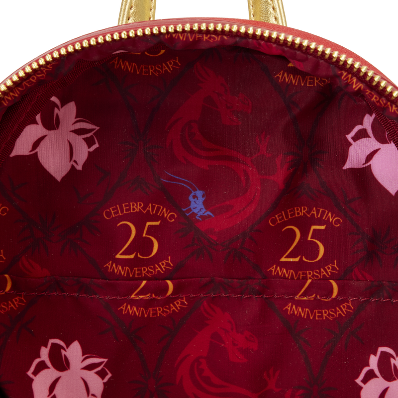 Mulan 25th Anniversary Mushu Glitter Cosplay Mini Backpack, , hi-res image number 6