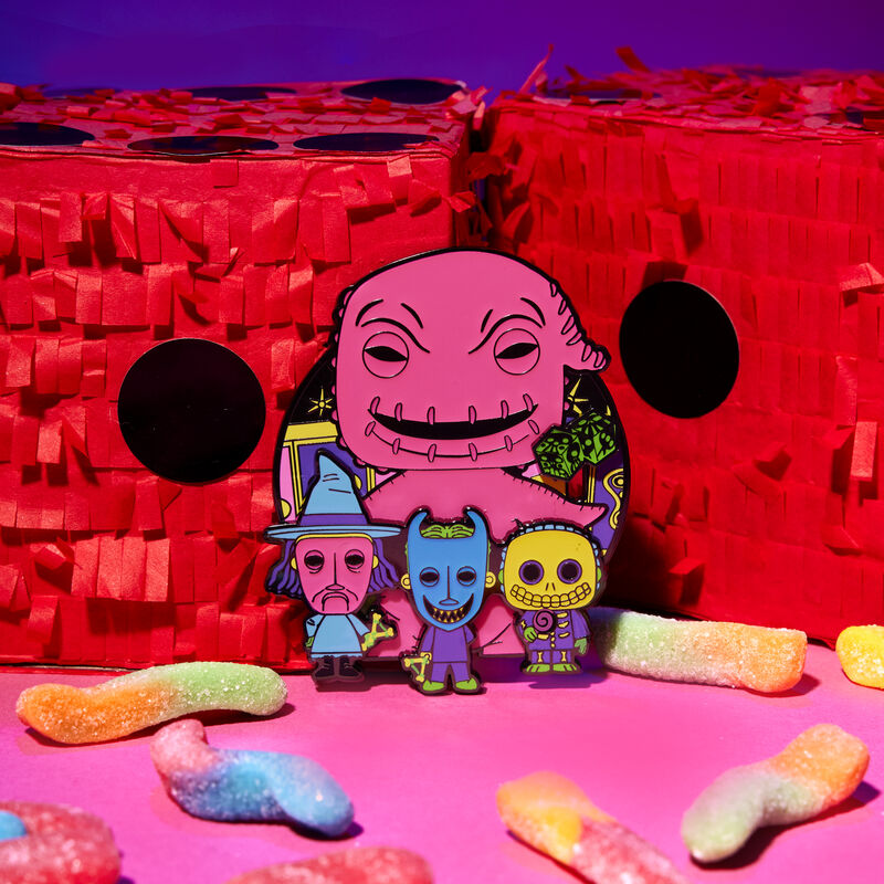 NYCC Limited Edition Funko Pop! By Loungefly Neon Oogie Boogie 3" Collector Box Sliding Pin, , hi-res view 2
