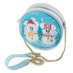 Disney Snowman Mickey and Minnie Mouse Snow Globe Crossbody Bag, , hi-res view 2