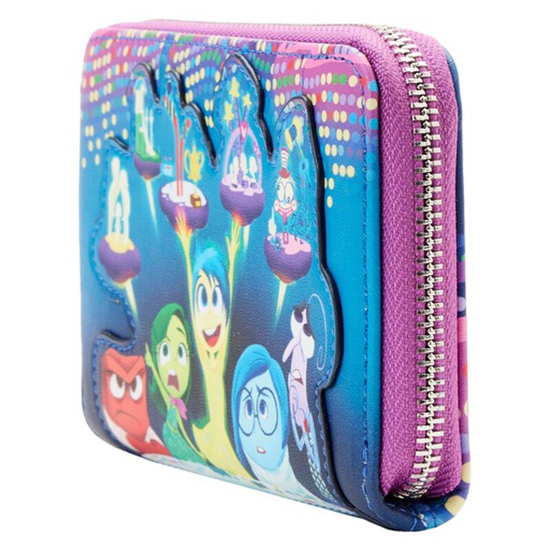 Inside Out Control Panel Glow Zip Around Wallet, , hi-res image number 3