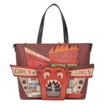 Beetlejuice Dantes Inferno Room Tote Crossbody Bag With Coin Bag