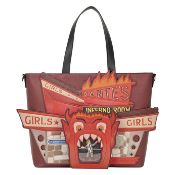 Beetlejuice Dante's Inferno Room Tote Crossbody Bag with Coin Bag, Image 1