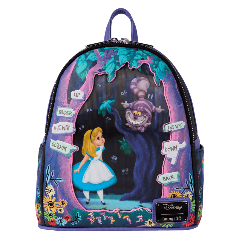 Alice in Wonderland Tulgey Wood Lenticular Mini Backpack, , hi-res view 1