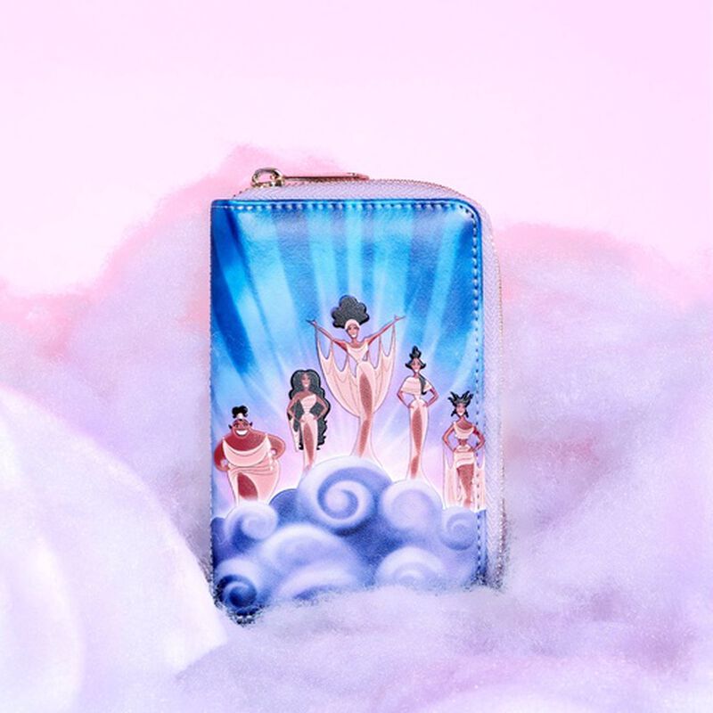 2000年 ミレニアム記念 織りブランケット タペストリー 宇宙 ヴィンテージ Hercules Muses Clouds Zip Around Wallet