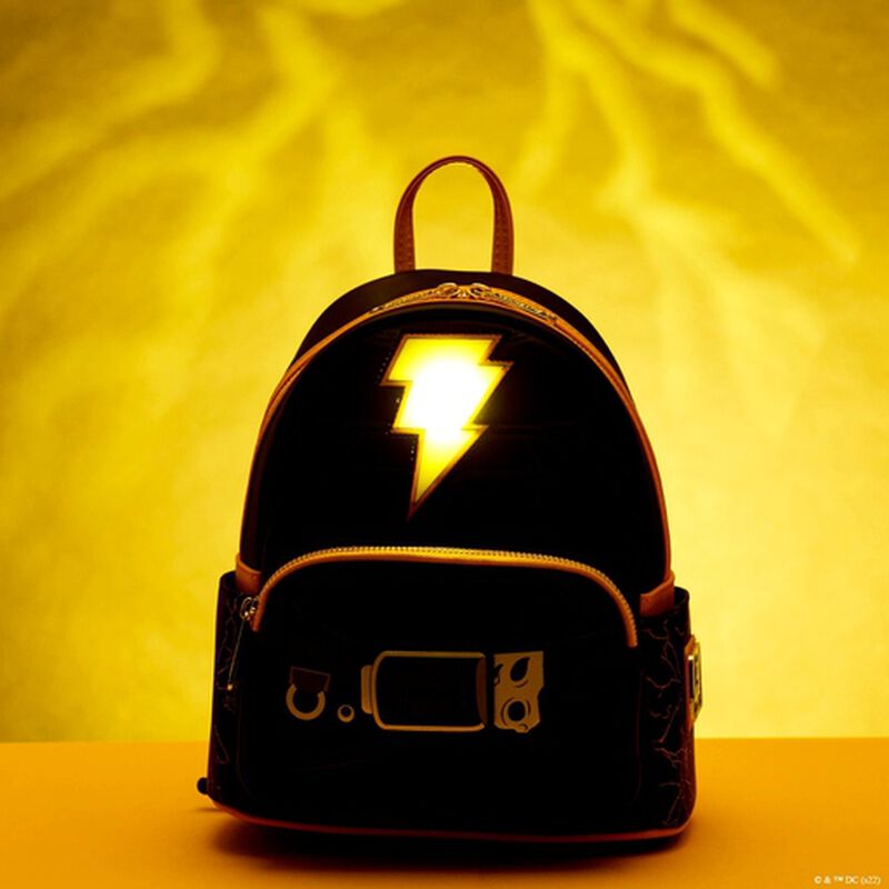 Black Adam Light Up Cosplay Mini Backpack, , hi-res image number 2