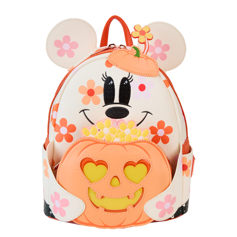 Minnie Mouse Floral Ghost Cosplay Light Up Glow Mini Backpack, , hi-res view 1