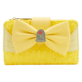 Beauty and the Beast Exclusive Belle Sequin Series Cosplay Flap Wallet, , hi-res view 1