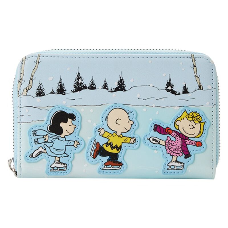 Charlie Brown Ice Skating Zip Around Wallet, , hi-res image number 1