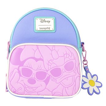 Daisy Duck 85th Anniversary Daisy Duck & Minnie Mouse Convertible Mini Backpack & Crossbody Bag, Image 1
