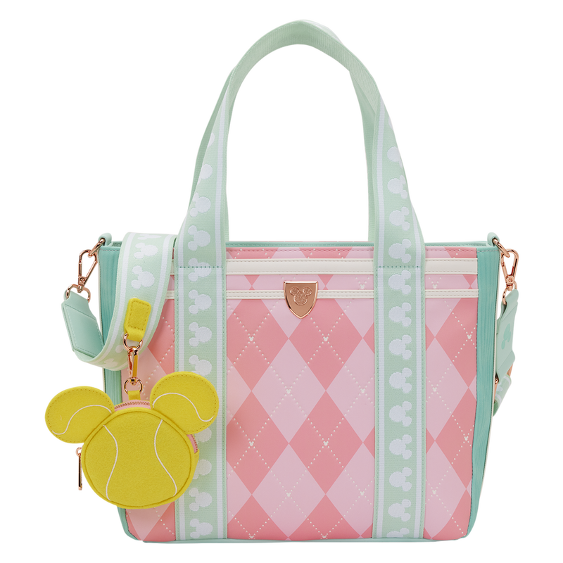 Mickey Mouse Tennis Tote Crossbody Bag with Coin Bag, , hi-res view 1