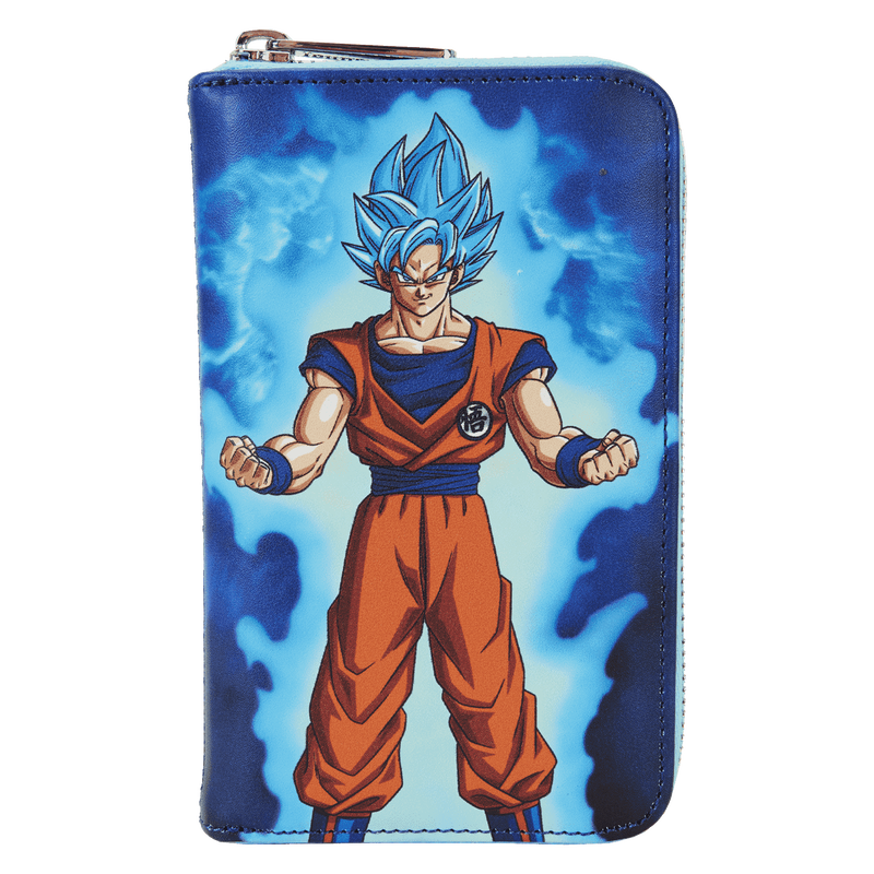 Dragon Ball Exclusive Goku & Vegeta Super Saiyan Blue Glow Zip Around Wallet, , hi-res view 1