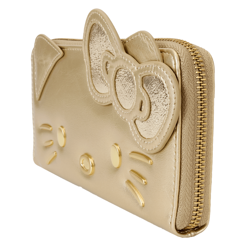 Sanrio Exclusive Hello Kitty 50th Anniversary Gold Wristlet Wallet, , hi-res view 4