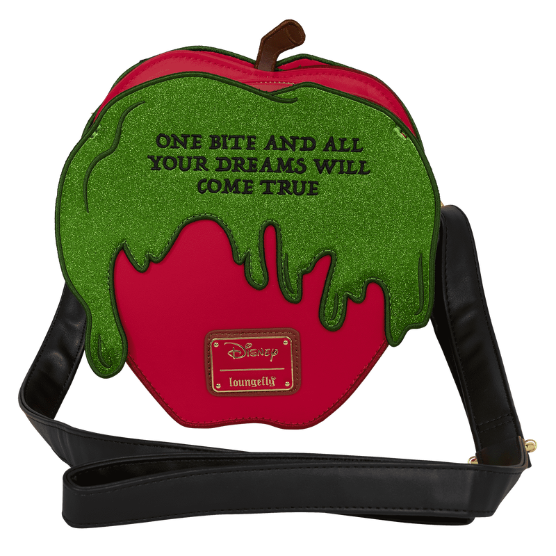 Snow White and the Seven Dwarfs Exclusive Evil Queen Poison Apple Glitter Crossbody Bag, , hi-res view 3