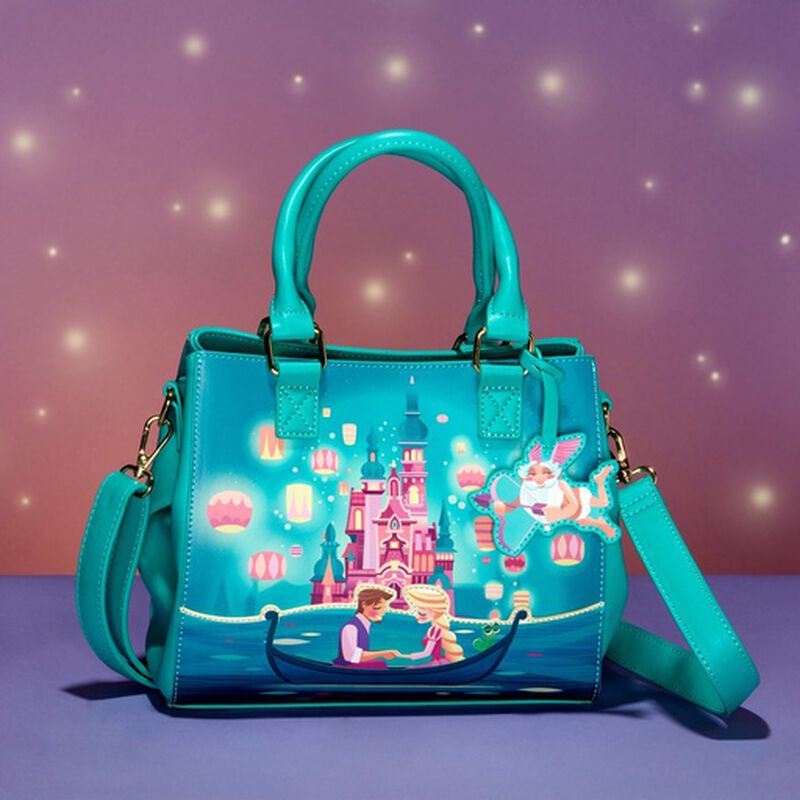 Loungefly x Disney Tangled Rapunzel Castle Glow in the Dark Crossbody Bag –  Cosmic Corner