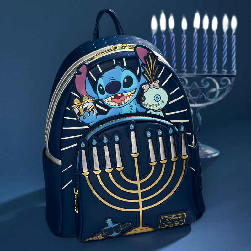 Stitch Hanukkah Menorah Light Up Mini Backpack, , hi-res view 2