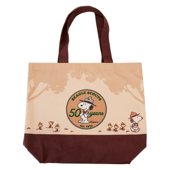 Peanuts 50th Anniversary Snoopy's Beagle Scouts Canvas Tote Bag, Image 1