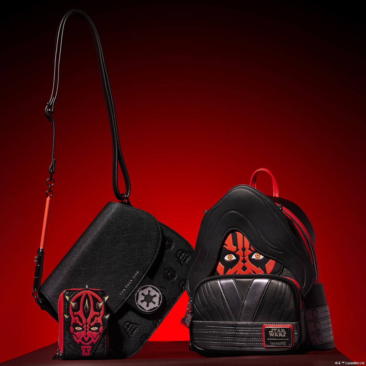 Buy Star Wars The Phantom Menace 25th Anniversary Darth Maul Glow Cosplay Mini Backpack at Loungefly