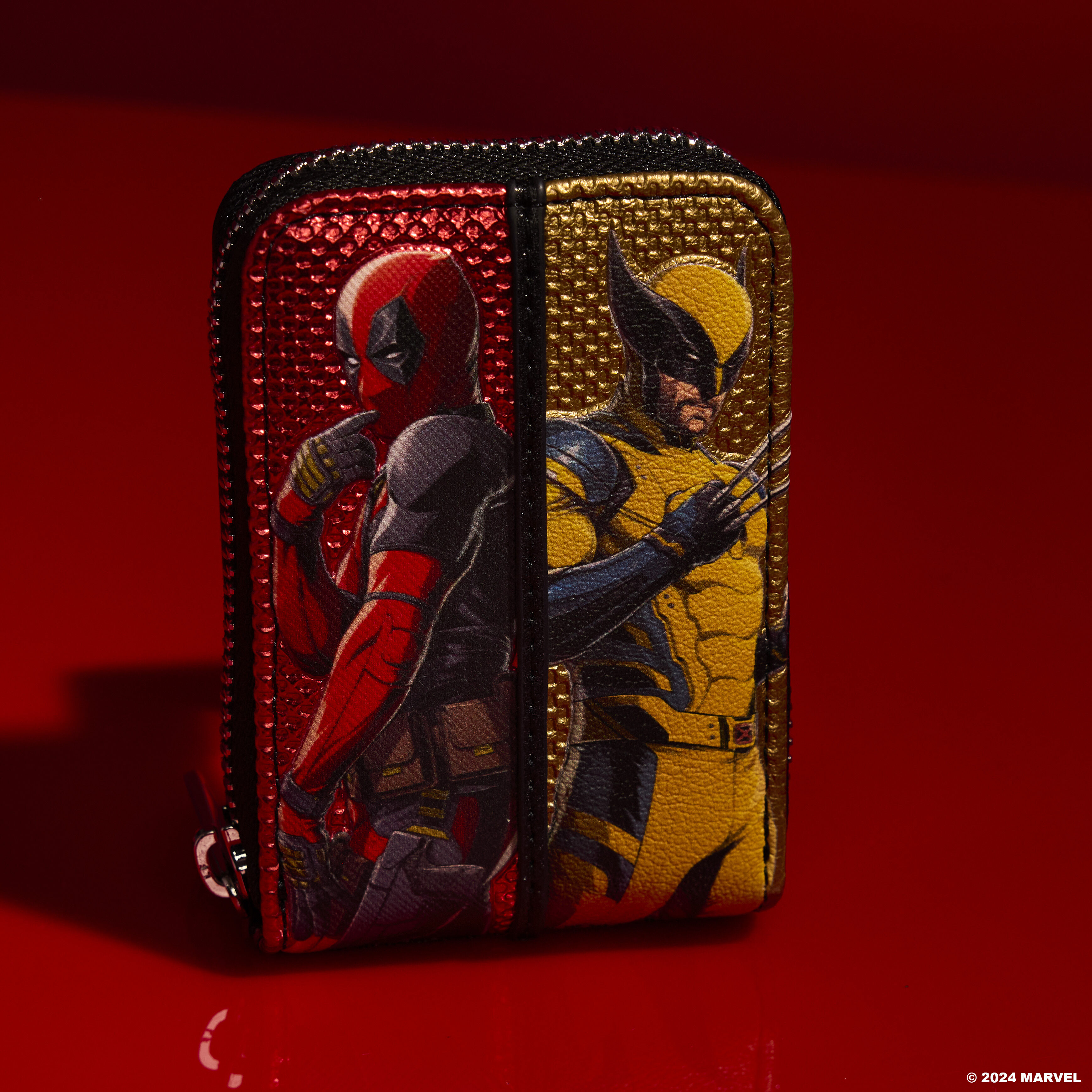 Buy Marvel Deadpool Wolverine Accordion Zip Around Wallet at Loungefly