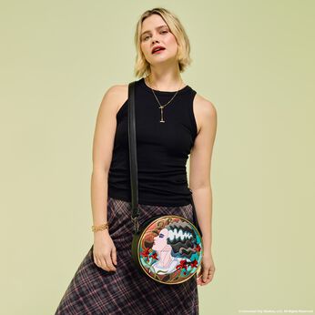 Universal Monsters The Bride Of Frankenstein Stained Glass Crossbody Bag, Image 2