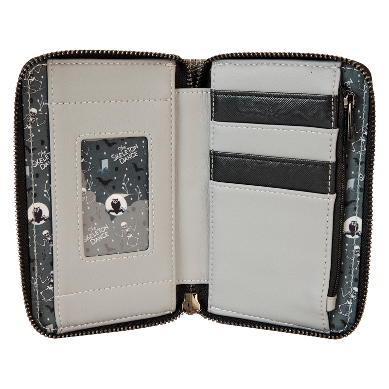 The Skeleton Dance 95th Anniversary Glow Zip Around Wallet, , hi-res view 5