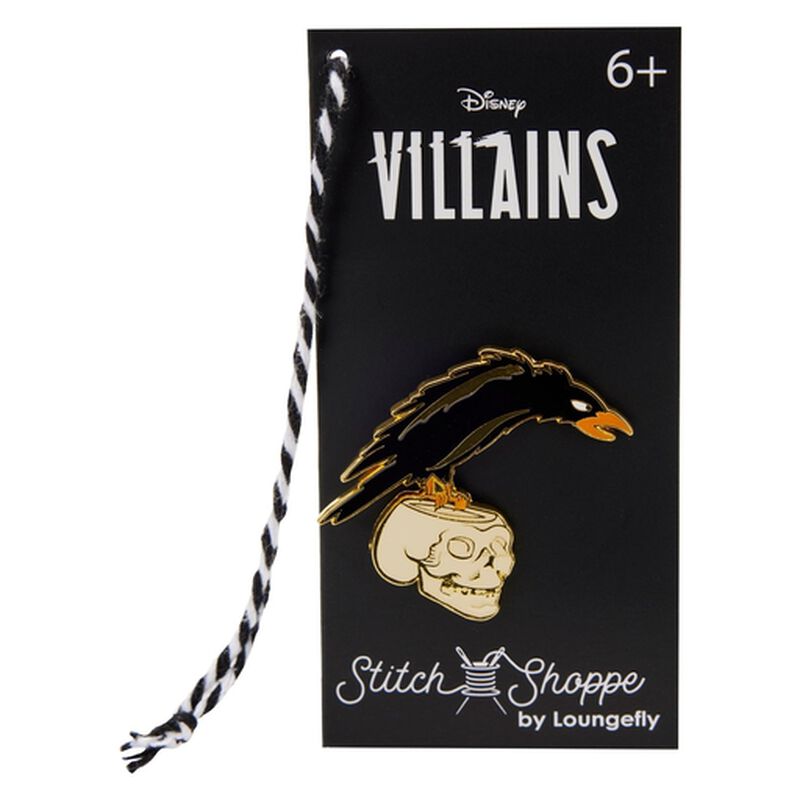 Evil Queen Glow in the Dark Bag at Stitch Shoppe Raven Pin With
