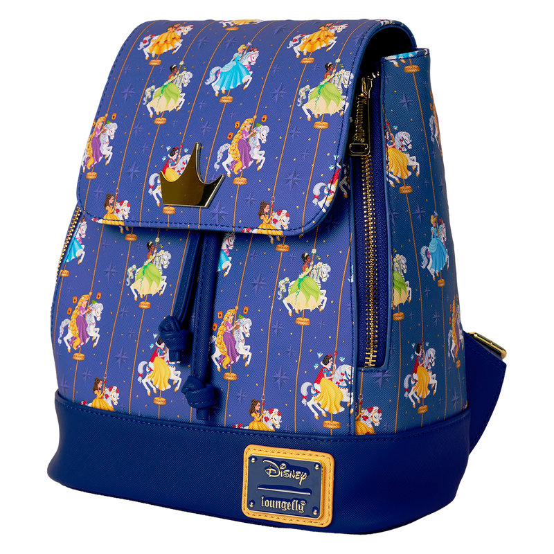 Disney Princess Carousel All-Over Print Drawstring Mini Backpack, , hi-res view 3