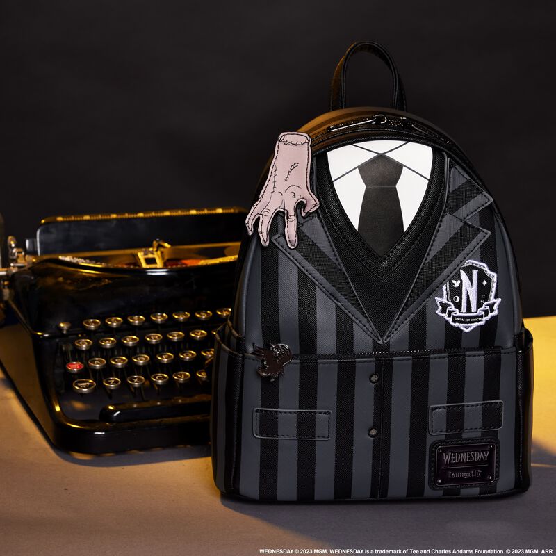 Wednesday Addams Exclusive Nevermore Cosplay Mini Backpack, , hi-res view 2