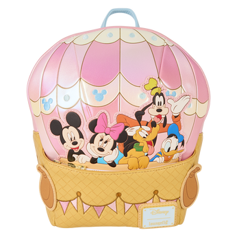 Mickey & Friends Hot Air Balloon Figural Mini Backpack, Image 1
