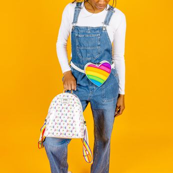 Lisa Frank Rainbow Heart Mini Backpack with Waist Bag, Image 2