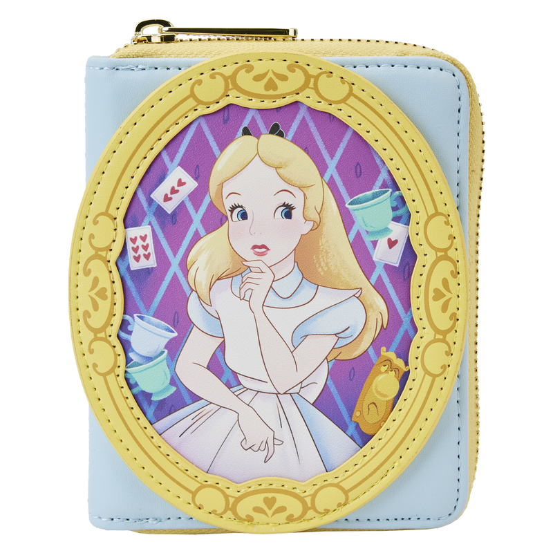 Alice in Wonderland Cameo Zip Around Wallet, , hi-res image number 1