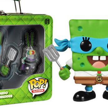 Pop! Spongebob Leonardo & Plankton Shredder, Image 1