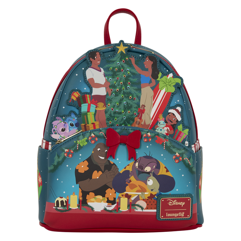 Lilo & Stitch Ohana Holiday Light Up Mini Backpack, , hi-res view 1