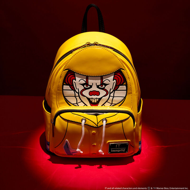 It Pennywise Raincoat Cosplay Glow Mini Backpack, , hi-res view 2